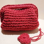 CLUTCH BAG ROSSA CON LUREX