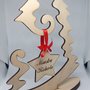 albero di natale legno auguri handmade laser regalo maestra decorazione addobbo personalizzato christmas