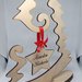 albero di natale legno auguri handmade laser regalo maestra decorazione addobbo personalizzato christmas