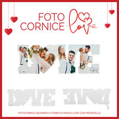 Fotocornice love con confezione regalo