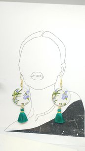 Orecchini eleganti floreali earrings flower 