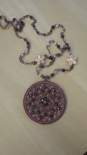 Collana Flower crochet 