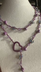 Collana Violet crochet