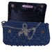 Pochette all'uncinetto Blu