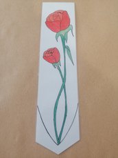 Segnalibro plastificato "Rose" 