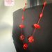 Collana pietre rosse