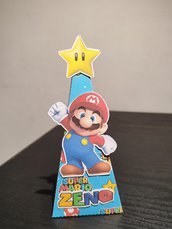 Scatolina piramide super Mario Bros festa compleanno decorazione gadget kit party caramelle 