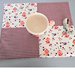 Set 2 tovagliette americane patchwork, tovagliette da colazione, tovagliette per la cucina, tovagliette con tasca