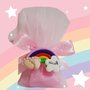 Bomboniera nascita arcobaleno bimba Compleanno Battesimo Piedini unicorno nuvola personalizzabile 