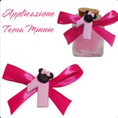 Applicazione decorazione bomboniera minnie compleanno battesimo segnaposto sacchetto barattolo profumatore diffusore scatola