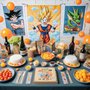 Party kit Idee Allestimento tavolo compleanno Dragon Ball personalizza piatti bicchieri scatoline regalini fine festa