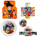 Party kit Idee Allestimento tavolo compleanno Dragon Ball personalizza piatti bicchieri scatoline regalini fine festa