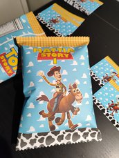 Patatine pacchetto patate snack gadget fine festa compleanno simba re leone compleanno decorazione decorazioni tavolo Toy story woody cavallo cow boy