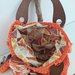 Borsa crochet arancione,fatta a mano