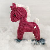 Decorazione Cavallino a Dondolo amigurumi