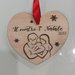 decorazione pallina personalizzata il mio primo natale legno albero di natale incisione nome personalizzato handmade laser regalo