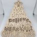 fuoriporta legno crepla albero di natale merry christmas handmade laser regalo decorazione dietroporta personalizzato