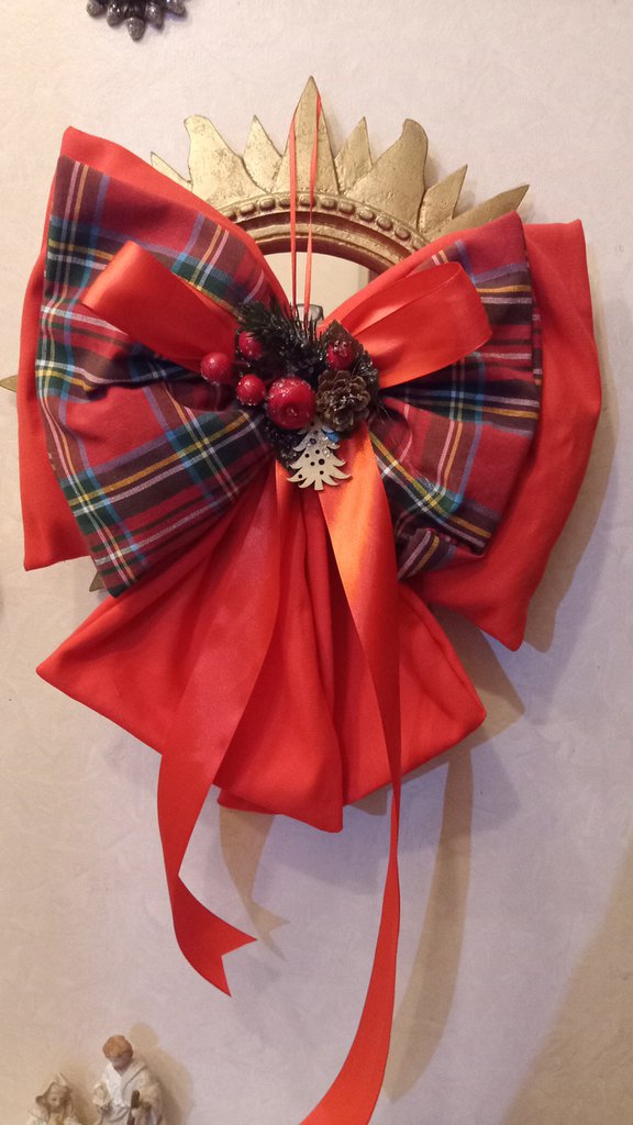 Orecchini Pendenti A Fiocco Di Natale Per Donna – Triplo Fiocco In Rosso, Verde, Bianco E Oro – Gioielli Eleganti Per Le Feste