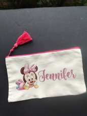 Astuccio colori astucci scuola bimba Minnie bambino personalizzato immagine nome super Mario 