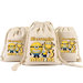 10 Sacchetti cotone Minions personalizza porta confetti regali