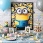 Quadro Minions decora addobbo centro tavola compleanno