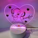 Lampada personalizzata led simba personaggio cartoni nome personalizzabile 