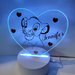 Lampada personalizzata led simba personaggio cartoni nome personalizzabile 