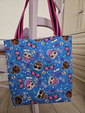 Borsa Lol per bambine e ragazze, borsa shopping, borsa da viaggio, borsa danza, tote bag