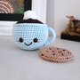 Tazza amigurumi tazzina caffè fatta a mano