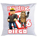 Federa Roblox personalizza Cuscino con nome stampa foto in DTF