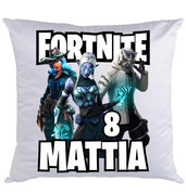 Federa Fortnite personalizza Cuscino con nome stampa foto in DTF