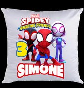 Federa Spidey e i suoi amici personalizza Cuscino con nome stampa foto in DTF