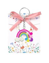 Bomboniera scatola tag compleanno nascita bimba arcobaleno 🌈  unico nuvola segnaposto battesimo 