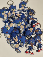 10 portachiavi zaino scuola personalizzati Sonic regalini fine festa