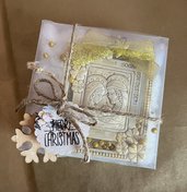 Idea regalo Natale quadretto Natività in gesso ceramico 