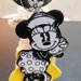 Memoclip portafoto bomboniere segnaposto gadget Minnie e Topolino vintage bianco e nero