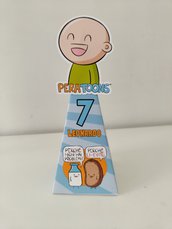 Scatolina piramide Pera Toons personalizza porta regalini festa