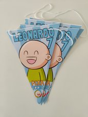 festone bandierine triangolari Pera Toons personalizza addobbi decorazione festa compleanno