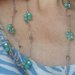 Collana all'uncinetto verde