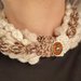 Collana scaldacollo beige