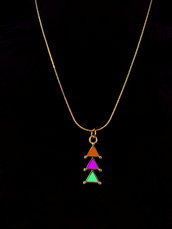 Collana Triangolo Multicolore Elegante