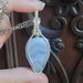 Collana in rame con Agata pizzo blu