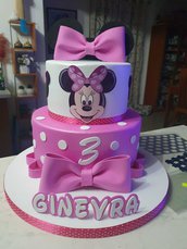 Torta finta Minnie