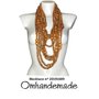 20191689 Collana lunga collana legno naturale collana bavaglino collana multifilo collana strati rilievo collana boho schic collana maxi by OMHANDeMADE