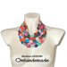 20191580 collana colorata collana maxi collana bavaglino collana multifilo collana stratificata rilievo collana grossa collana dichiarazione dea regalo per lei by Omhandemade