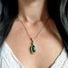 Collana in rame con Onice verde