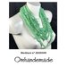 20191549 Collana verde menta, collana lunga collana multifilo collana strati rilievo collana bavaglino collana fitta di perline sovrapposte collana donna, collana dichiarazione, collana maxi, bijoux by Omhandemade