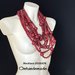 20191676 Collana bordeaux amaranto collana bavaglino collana multifilo collana stati rilievo collana maxi per lei collana dichiarazione bijoux by Omhandemade