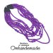 20191614 Collana viola, collana lunga multifilo stratificata rilievo collana audace collana bavaglino collana maxi collana bavaglino collana boho dichiarazione idea regalo per lei by OMHANDeMADE 