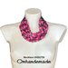 20201739 collana fucsia e viola collana girocollo collana multifilo stratificata rilievo collana bavaglino collana maxi collana donna by Omhandemade